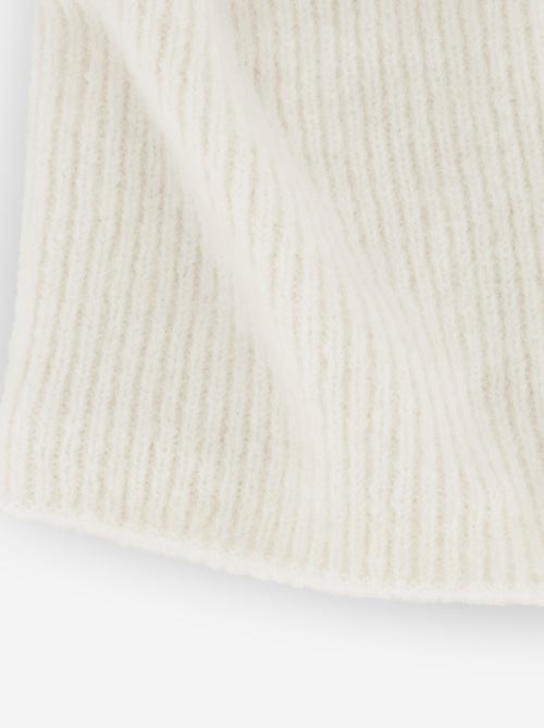 Gebreide nekwarmer met fleecevoering - Kiabi