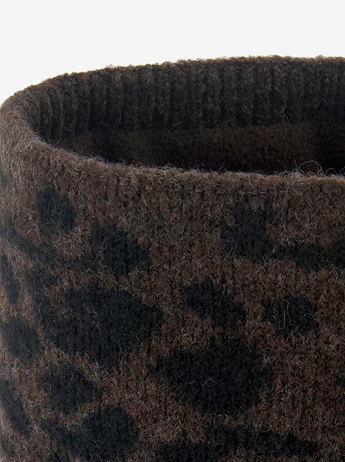 Gebreide nekwarmer met fleecevoering - Kiabi