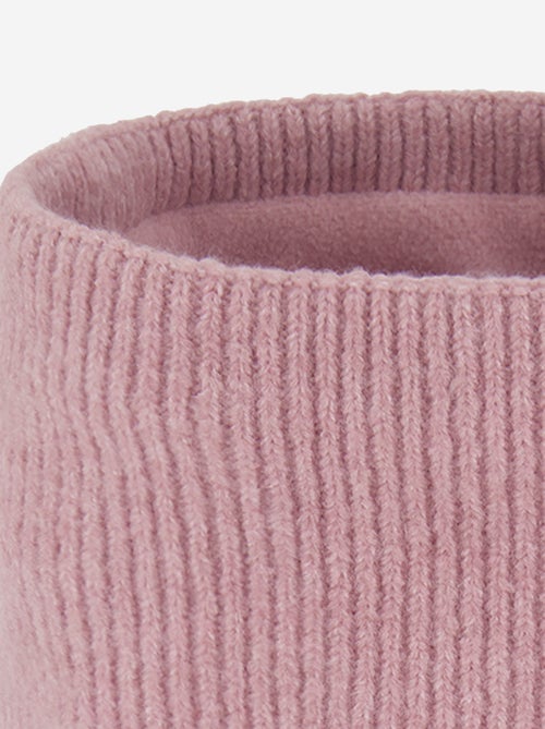 Gebreide nekwarmer met fleecevoering - Kiabi