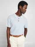 Gebreide polo BLAUW - Kiabi