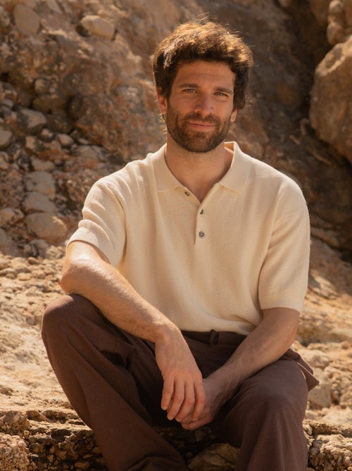 Gebreide polo met korte mouw - Kiabi