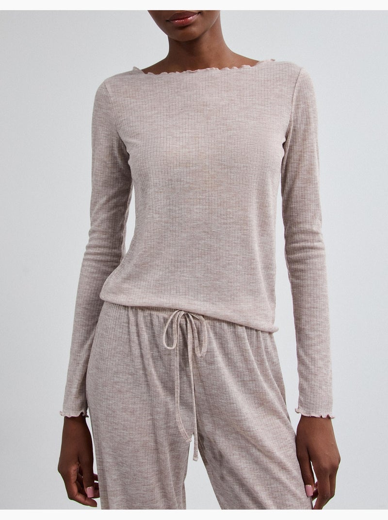 Gebreide pyjama's, mo fashion Beige - Kiabi