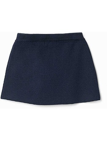 Gebreide rok met decoratieve strik