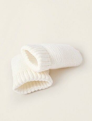 Gebreide set muts + handschoenen
