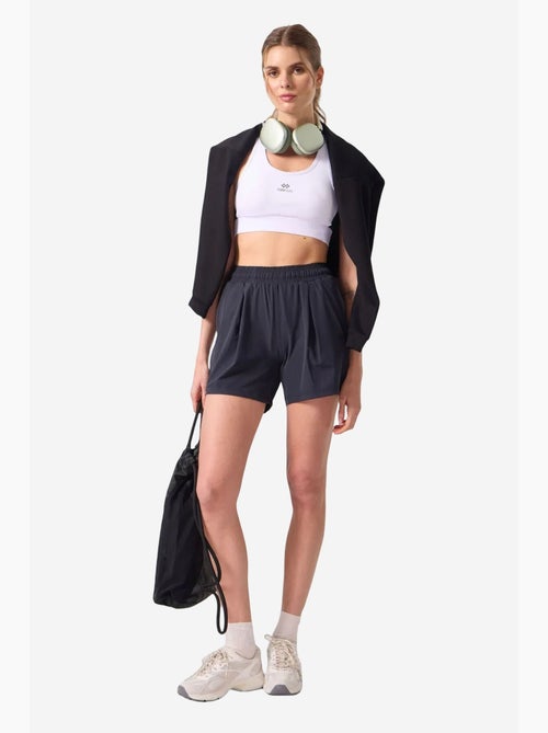 Gebreide short met hoge taille tommy - Kiabi