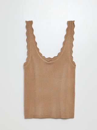 Gebreide singlet met ronde hals | 'JDY'