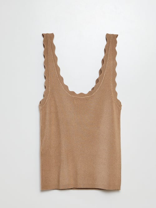 Gebreide singlet met ronde hals | 'JDY' - Kiabi