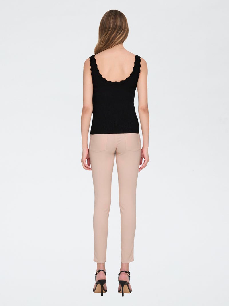 Gebreide singlet met ronde hals | 'JDY' ZWART - Kiabi