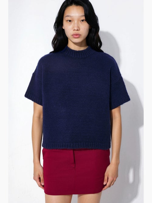 Gebreide sweater met ronde hals en relaxed fit hiccup - Kiabi Gebreide sweater met ronde hals en relaxed fit hiccup - Kiabi