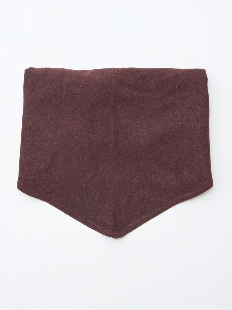 Gebreide triangelsjaal Rood - Kiabi