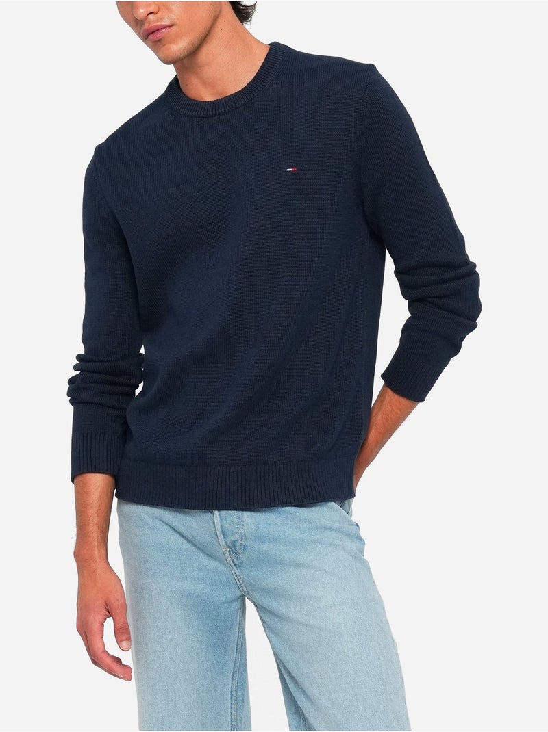 Gebreide trui - Tommy jeans Donkerblauw - Kiabi