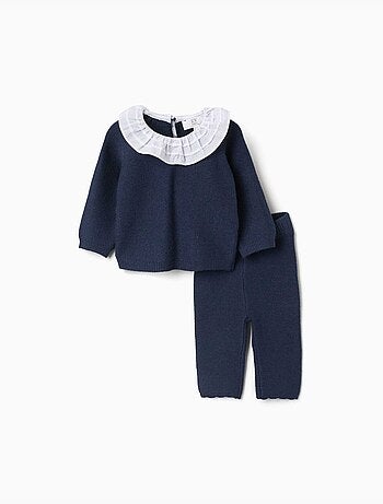 Gebreide trui en broek set