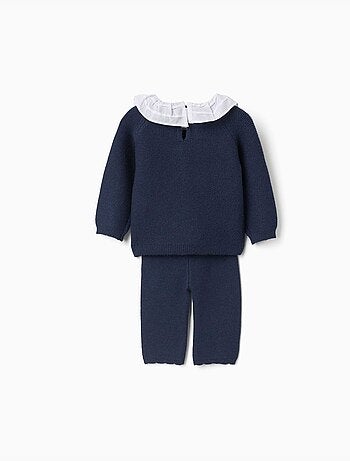 Gebreide trui en broek set