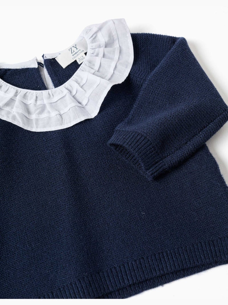Gebreide trui en broek set Donkerblauw - Kiabi