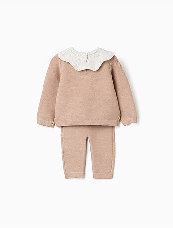 Gebreide trui en broek set