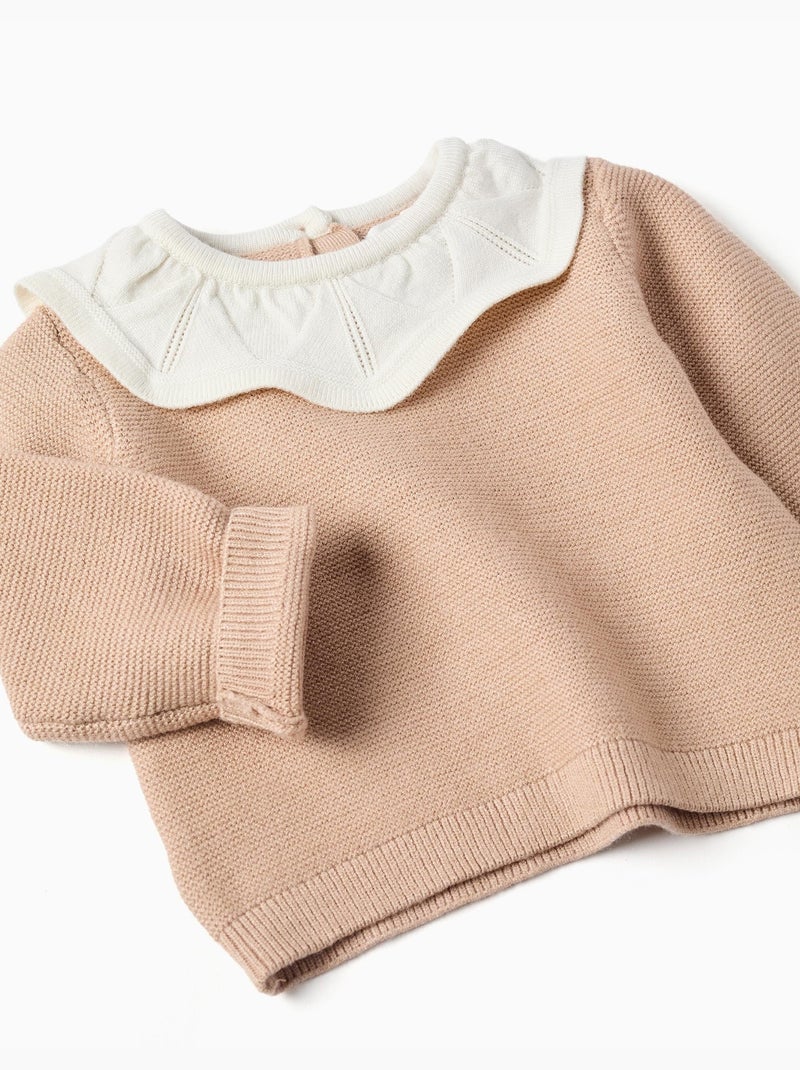 Gebreide trui en broek set Lichtbeige - Kiabi