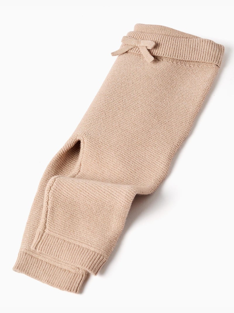Gebreide trui en broek set Lichtbeige - Kiabi