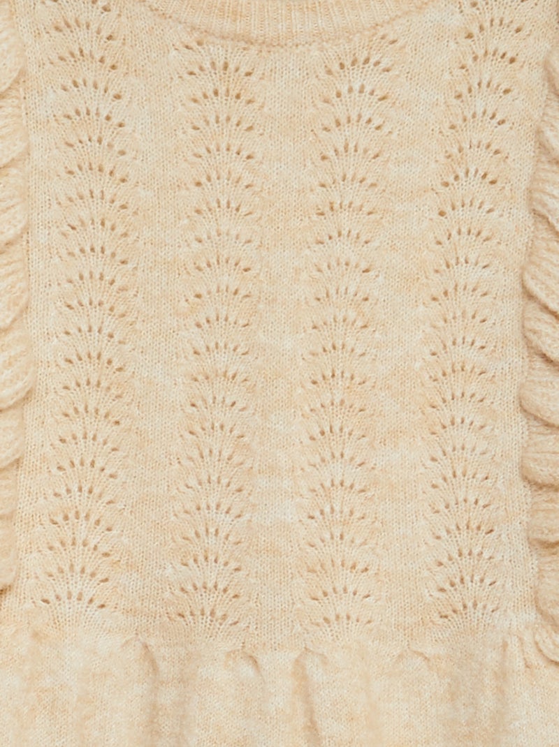 Gebreide trui-jurk BIEGE - Kiabi