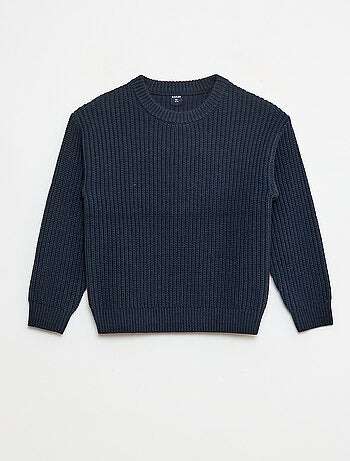 Gebreide trui met color block