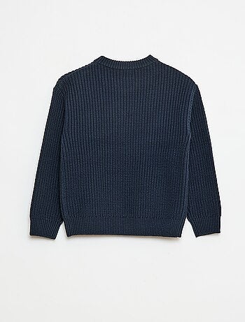 Gebreide trui met color block