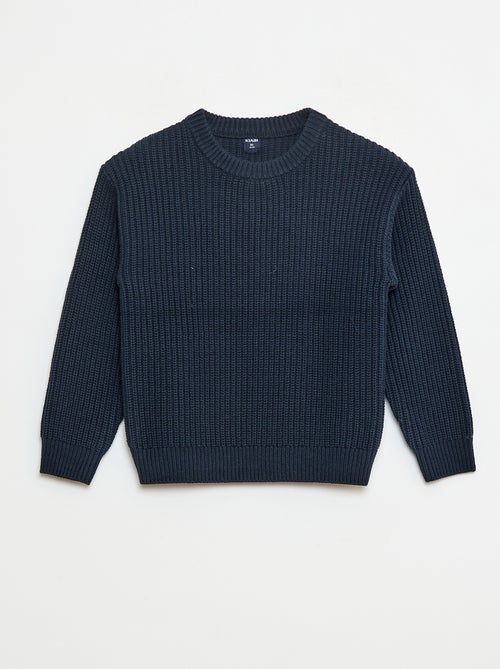 Gebreide trui met color block - Kiabi