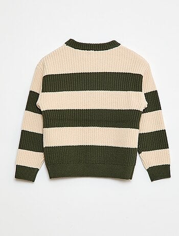 Gebreide trui met color block