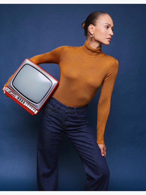 Gebreide trui met hoge hals, mo fashion - Kiabi