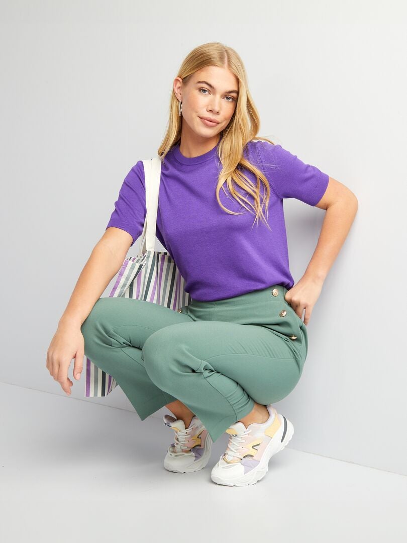 Heren Capuchon Mode Korte Mouw Casual Pullover Curve Zoom T-Shirt Aan De Zijkant