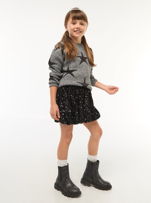 Gebreide trui met ronde hals - Kiabi