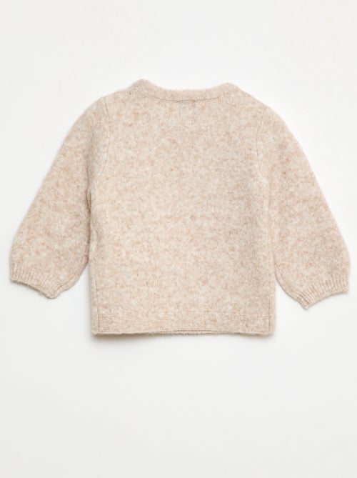 Gebreide trui met sierstrik op het voorpand - Kiabi