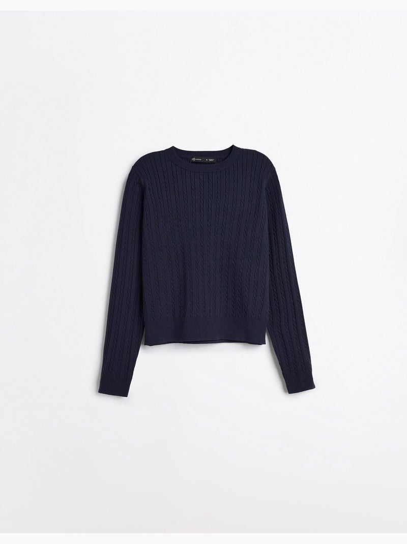 Gebreide trui met viscose, mo fashion Blauw - Kiabi