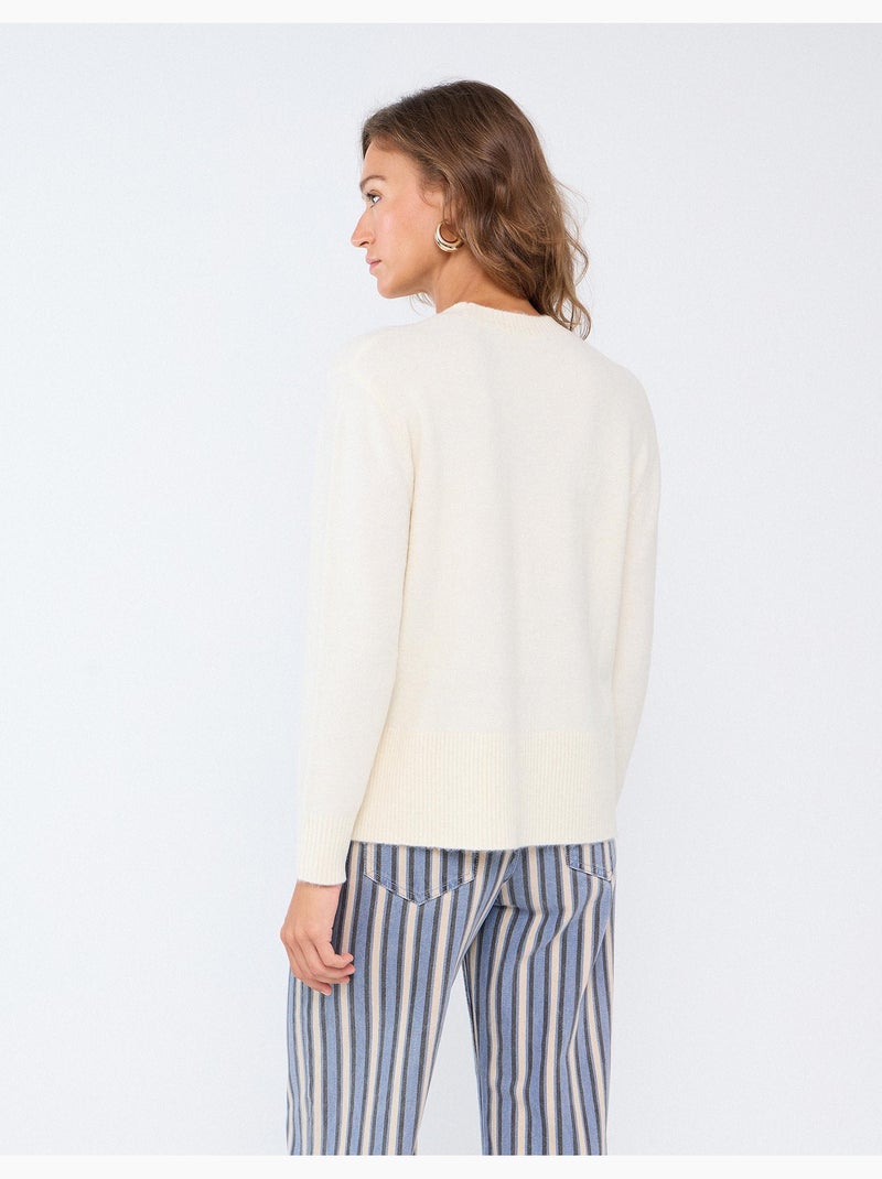 Gebreide trui, mo fashion Beige - Kiabi