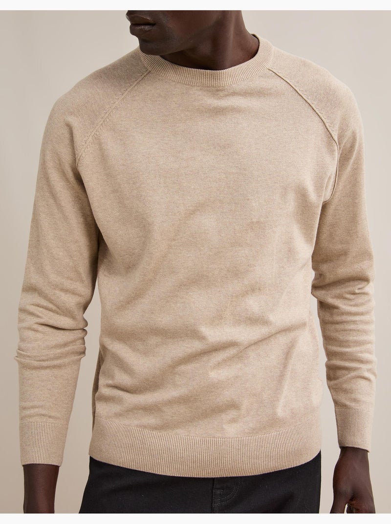 Gebreide trui, mo fashion Beige - Kiabi