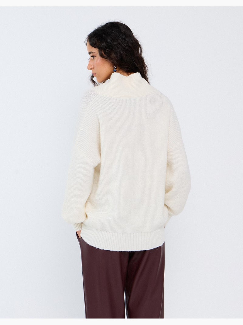 Gebreide trui, mo fashion Beige - Kiabi