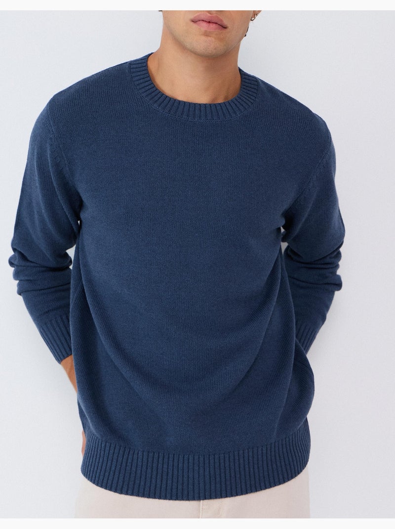 Gebreide trui, mo fashion Blauw - Kiabi