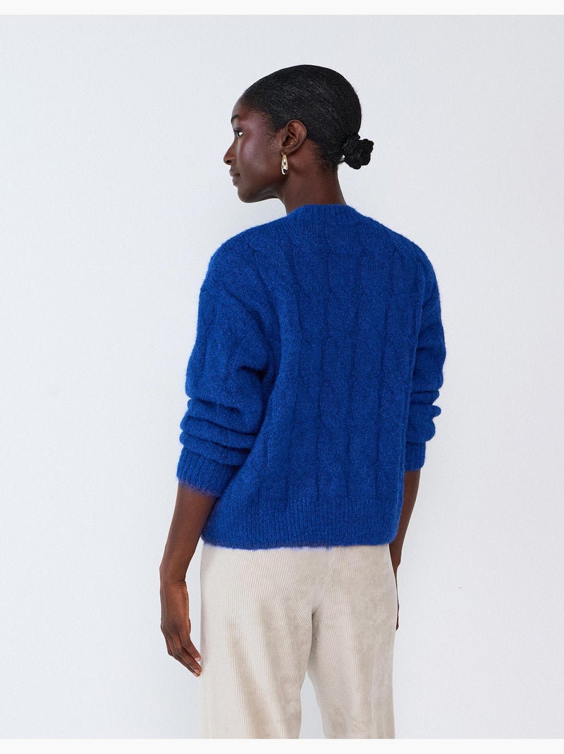 Gebreide trui, mo fashion Blauw - Kiabi