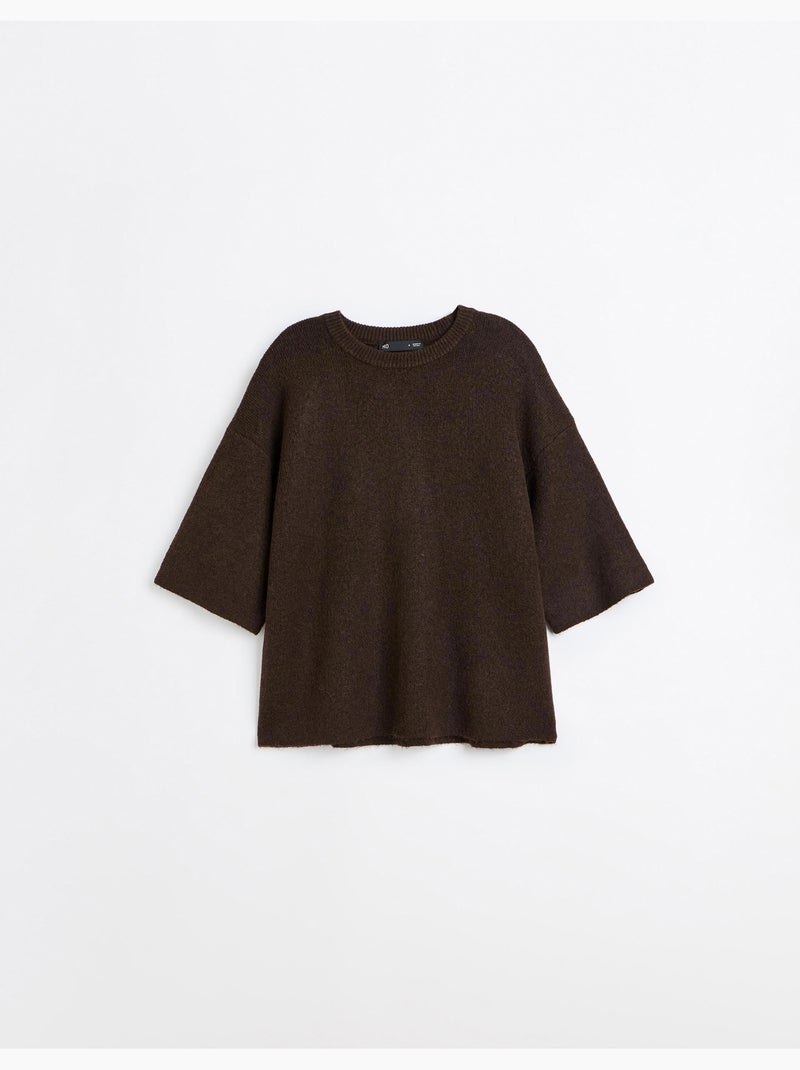 Gebreide trui, mo fashion Bruin - Kiabi