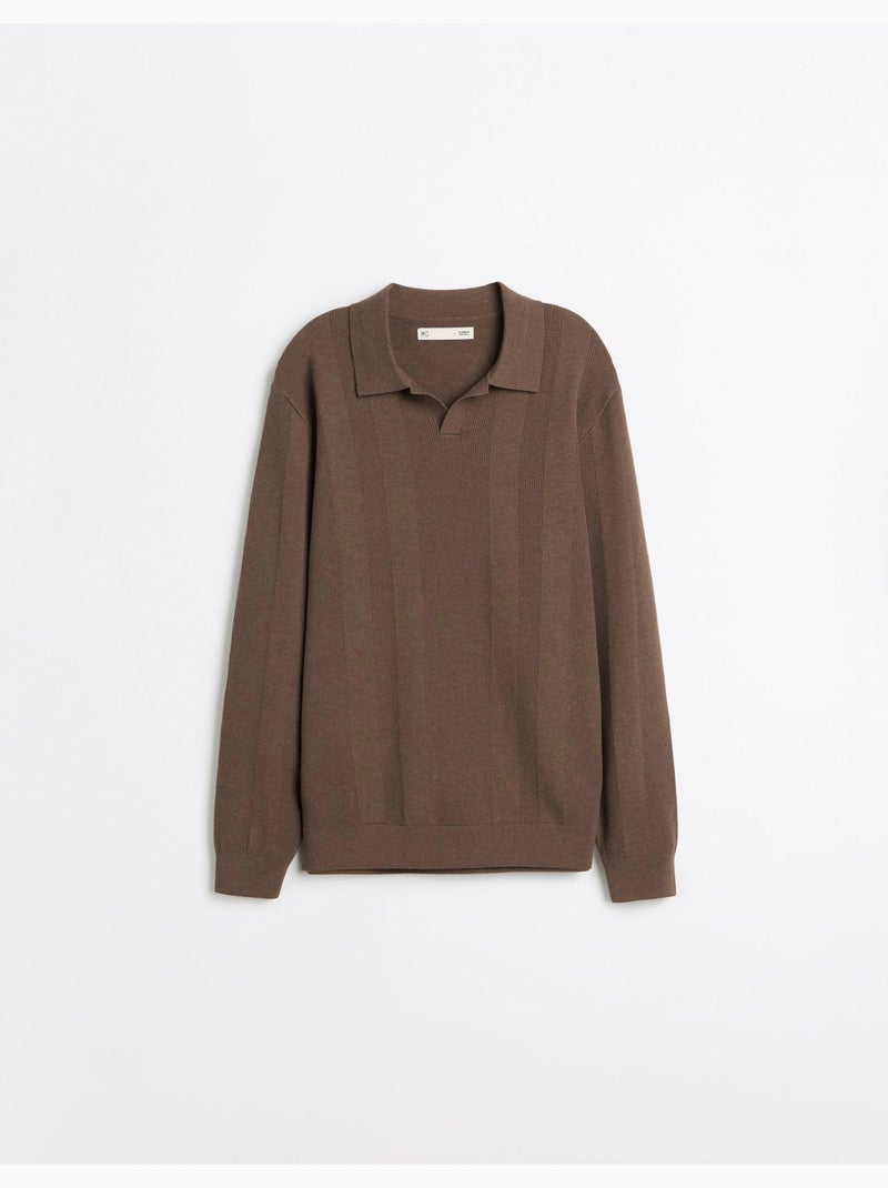 Gebreide trui, mo fashion Bruin - Kiabi