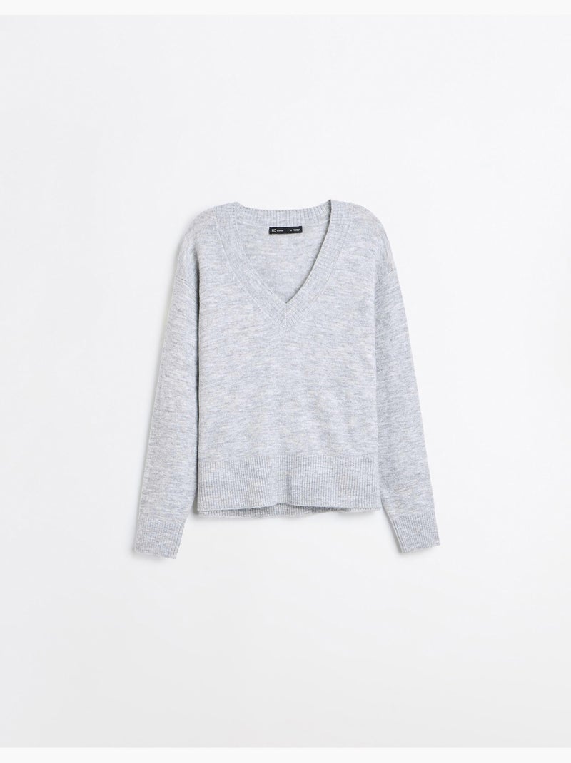 Gebreide trui, mo fashion Grijs - Kiabi