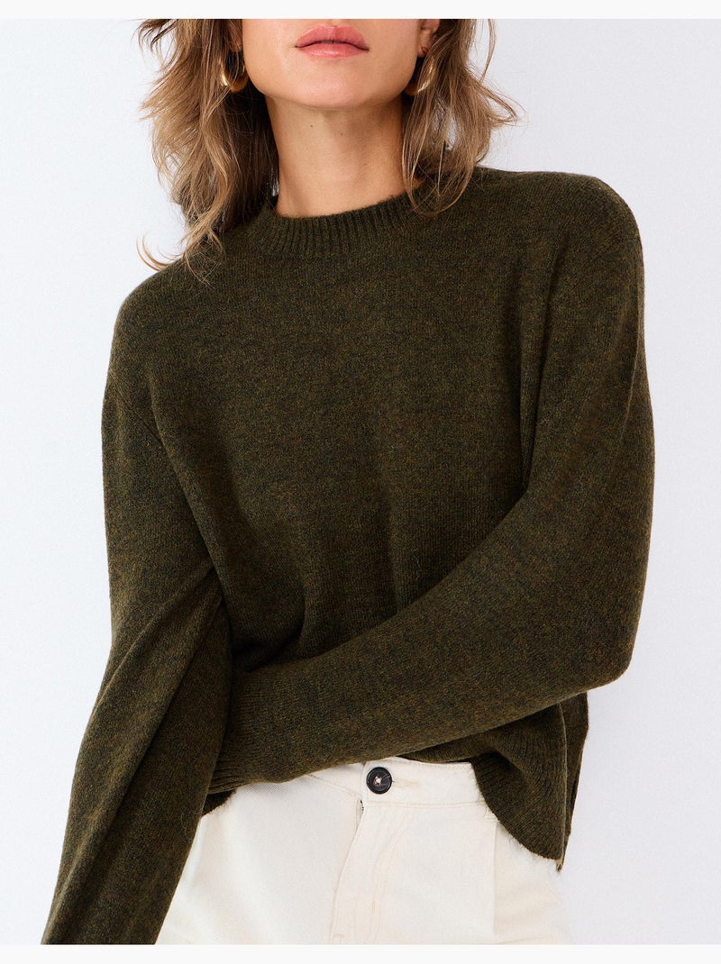 Gebreide trui, mo fashion Groen - Kiabi