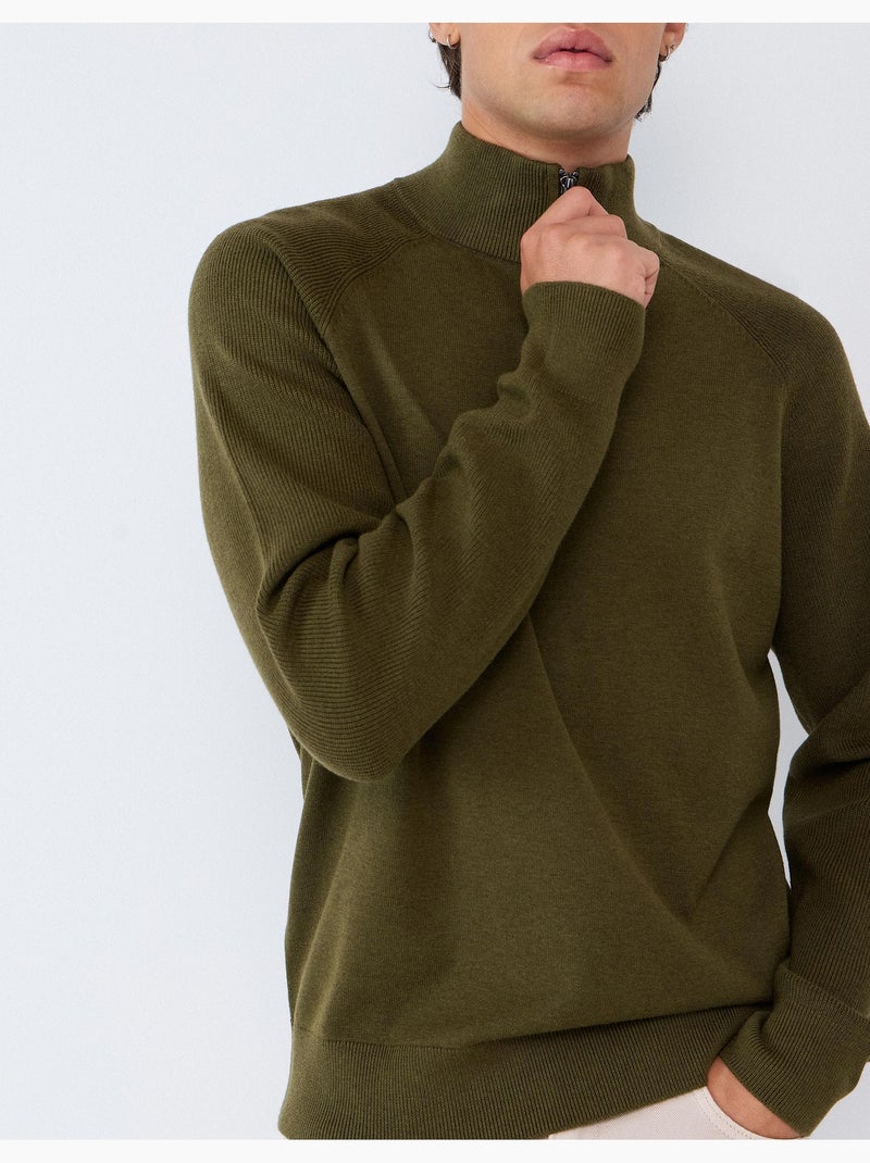 Gebreide trui, mo fashion Groen - Kiabi