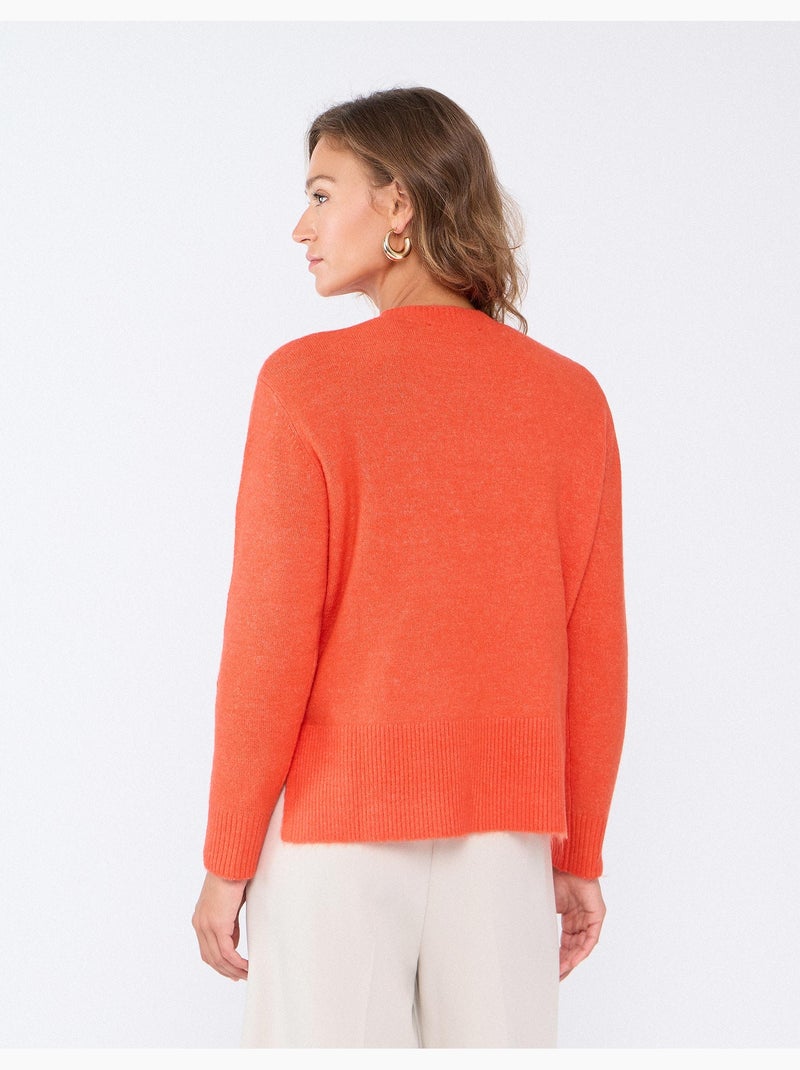 Gebreide trui, mo fashion Oranje - Kiabi