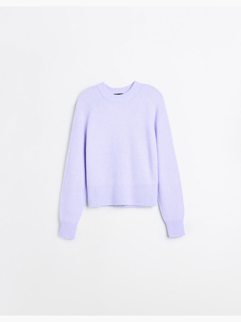 Gebreide trui, mo fashion Paars - Kiabi