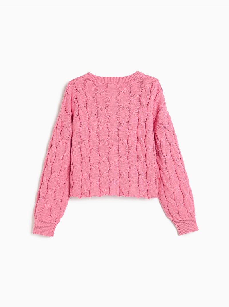 Gebreide trui, mo fashion Roze - Kiabi