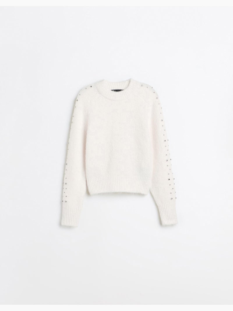 Gebreide trui, mo fashion Wit - Kiabi