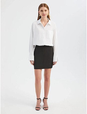 Gecombineerde mini-shirtjurk hiccup