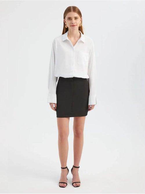 Gecombineerde mini-shirtjurk hiccup - Kiabi Gecombineerde mini-shirtjurk hiccup - Kiabi