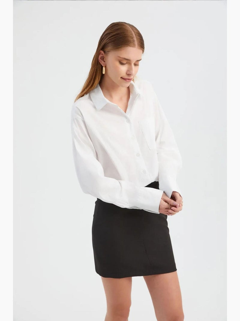 Gecombineerde mini-shirtjurk hiccup Zwart - Kiabi