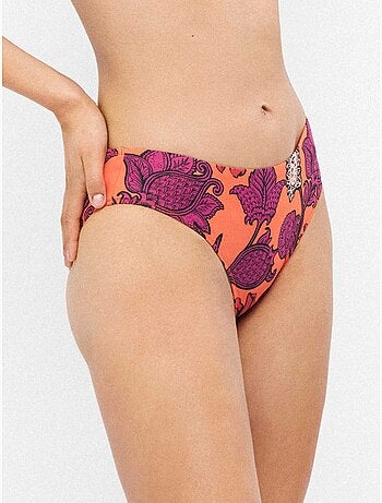 Gedrukte hoge bikini onderbroek