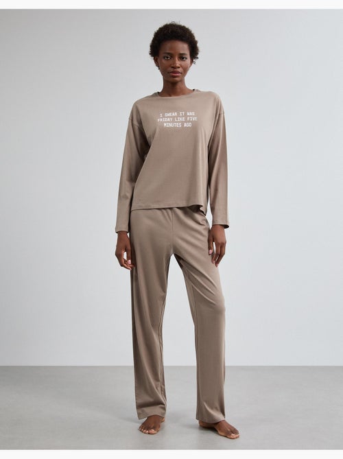 Gedrukte jersey pyjama's, mo fashion - Kiabi Gedrukte jersey pyjama's, mo fashion - Kiabi